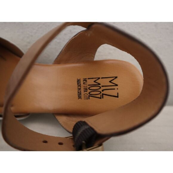 Miz Mooz WMN Sz 37 US 6.5-7 Linen Multi Feena Leather Strappy Heeled Sandals - Picture 7 of 12